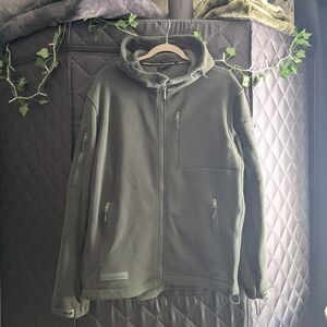 Green Fleece Zip-Up Jacket